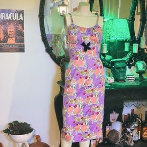 Wiggle Dress - Mary Blair floral pinup *ON HOLD*
